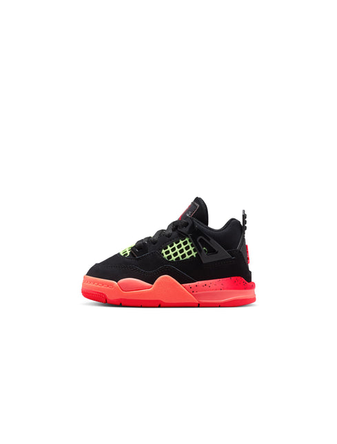 Air Jordan (TD) 4 Retro - Black/Infrared