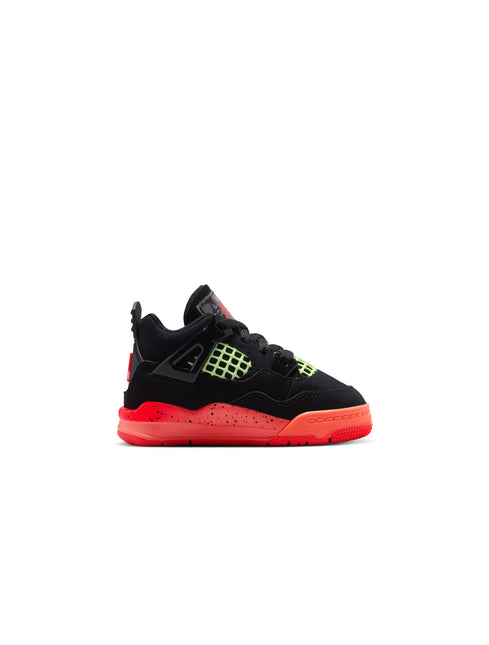 Air Jordan (TD) 4 Retro - Black/Infrared