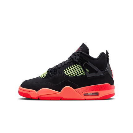 Air Jordan Big Kids 4 Retro - Black/Infrared
