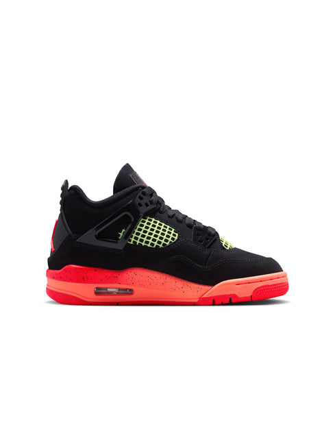Air Jordan Big Kids 4 Retro - Black/Infrared