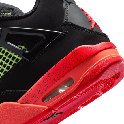 Air Jordan Big Kids 4 Retro - Black/Infrared