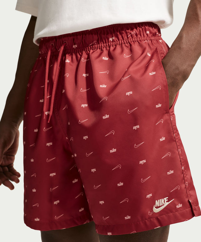 Nike Mens Sportswear Club Woven Flow Shorts - Team Crimson