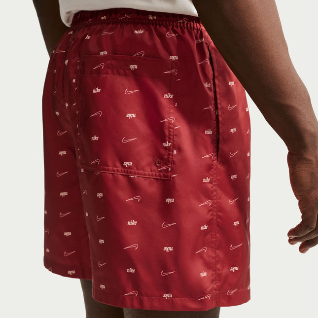 Nike Mens Sportswear Club Woven Flow Shorts - Team Crimson
