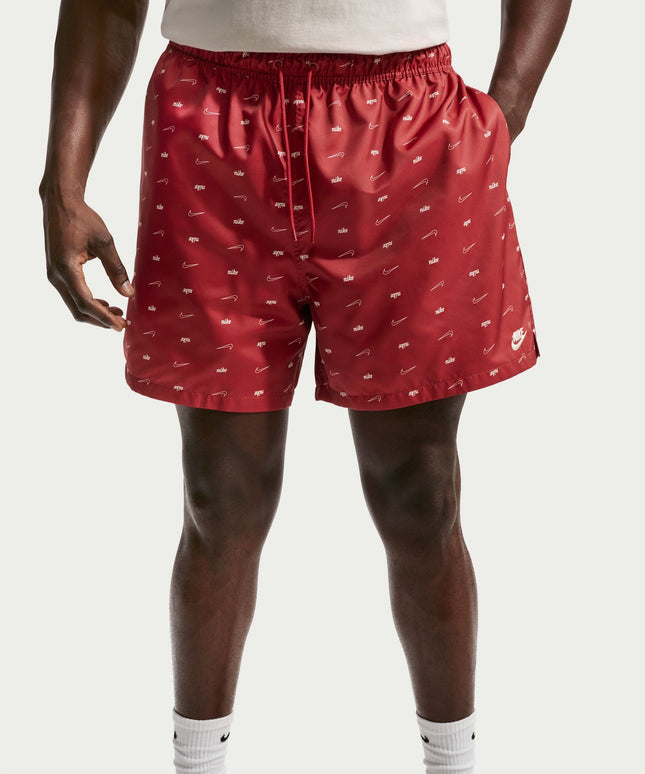 Nike Mens Sportswear Club Woven Flow Shorts - Team Crimson