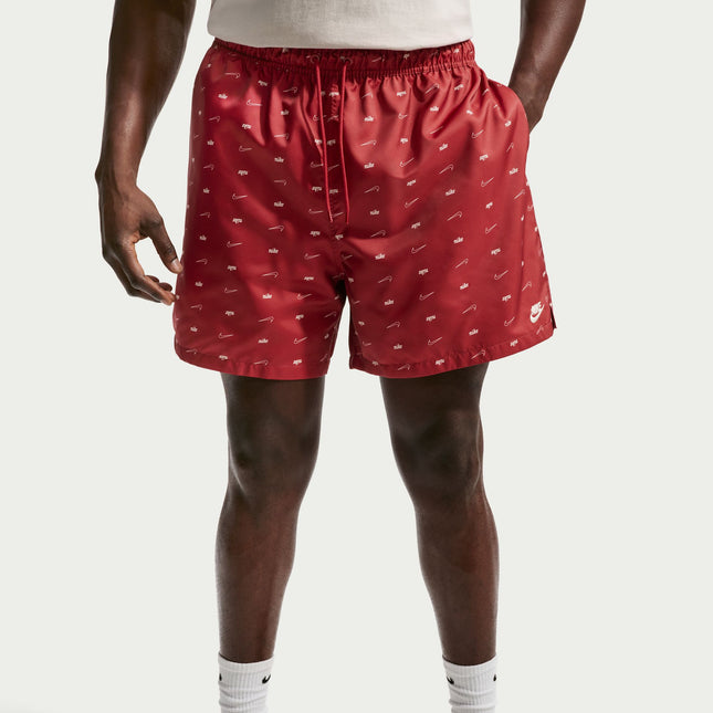Nike Mens Sportswear Club Woven Flow Shorts - Team Crimson
