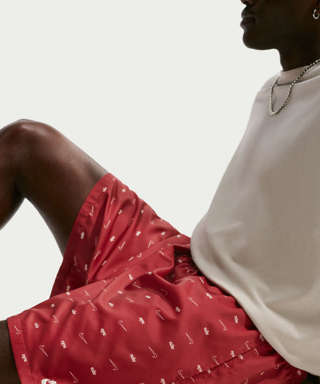 Nike Mens Sportswear Club Woven Flow Shorts - Team Crimson