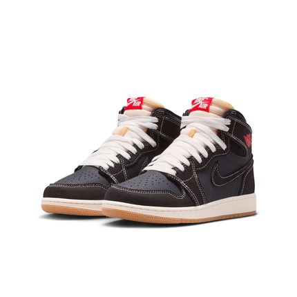 Air Jordan Big Kids 1 Retro High OG Flight Club - Black