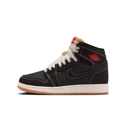 Air Jordan Big Kids 1 Retro High OG Flight Club - Black
