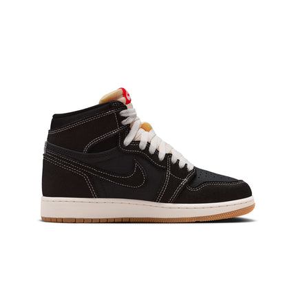 Air Jordan Big Kids 1 Retro High OG Flight Club - Black