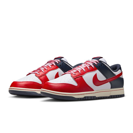 Nike Mens Dunk Low Retro  - White/University Red