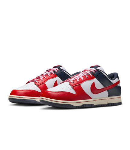 Nike Mens Dunk Low Retro  - White/University Red