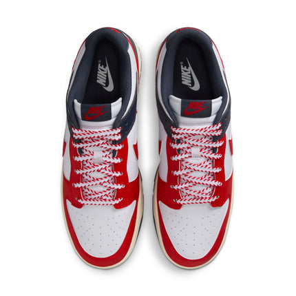 Nike Mens Dunk Low Retro  - White/University Red