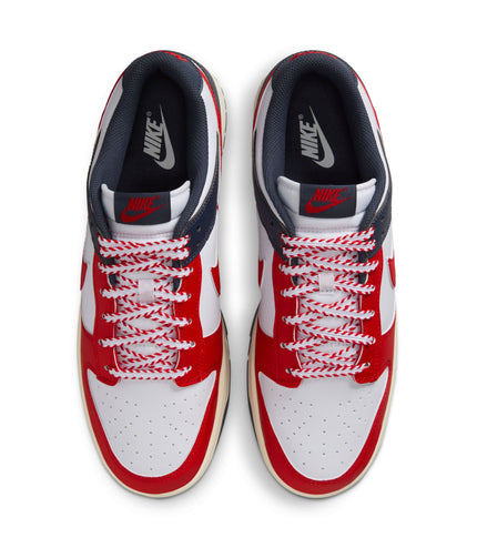 Nike Mens Dunk Low Retro  - White/University Red