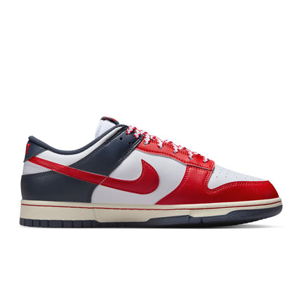 Nike Mens Dunk Low Retro  - White/University Red