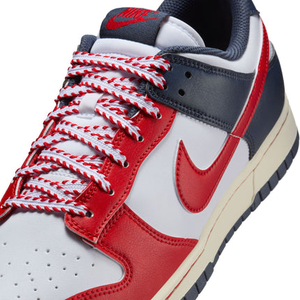 Nike Mens Dunk Low Retro  - White/University Red