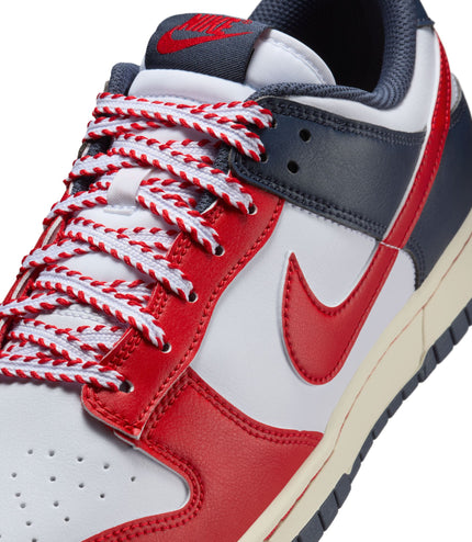 Nike Mens Dunk Low Retro  - White/University Red
