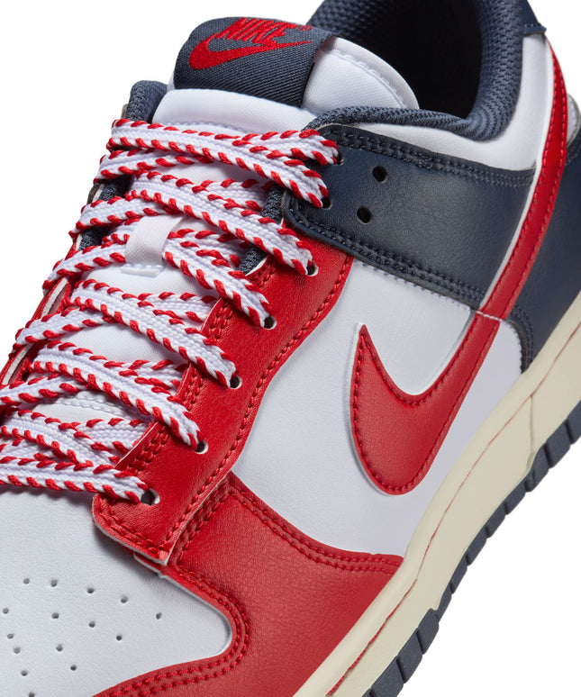 Nike Mens Dunk Low Retro  - White/University Red