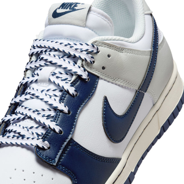 Nike Mens Dunk Low Retro - White/Midnight Navy