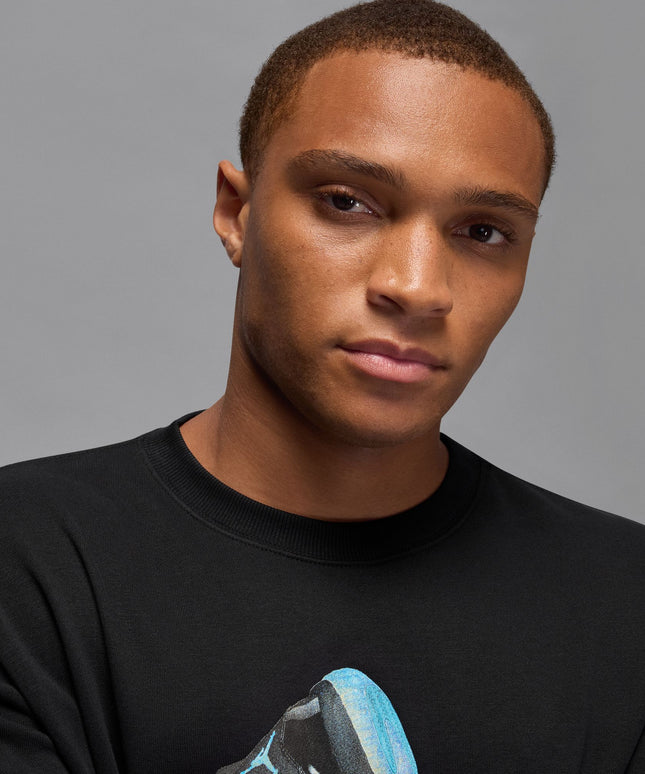 Air Jordan Mens Gamma Fleece Sweatshirt - Black