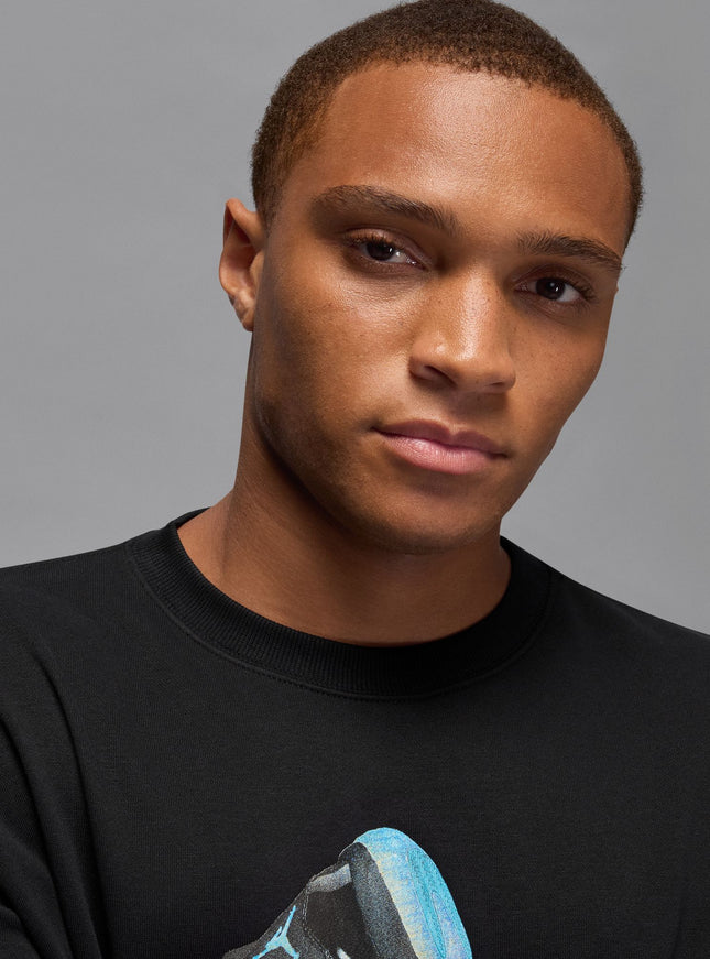 Air Jordan Mens Gamma Fleece Sweatshirt - Black