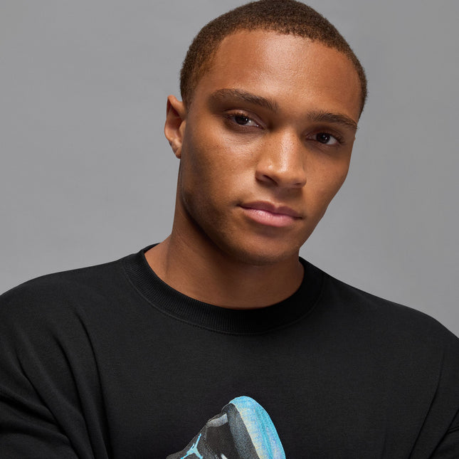 Air Jordan Mens Gamma Fleece Sweatshirt - Black