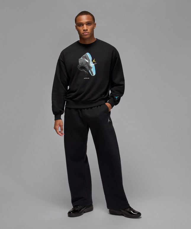 Air Jordan Mens Gamma Fleece Sweatshirt - Black