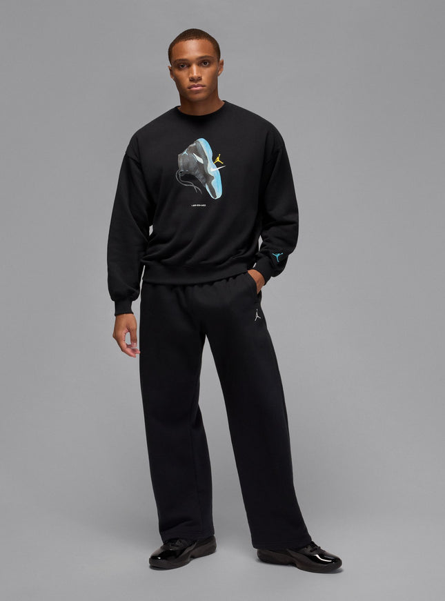 Air Jordan Mens Gamma Fleece Sweatshirt - Black