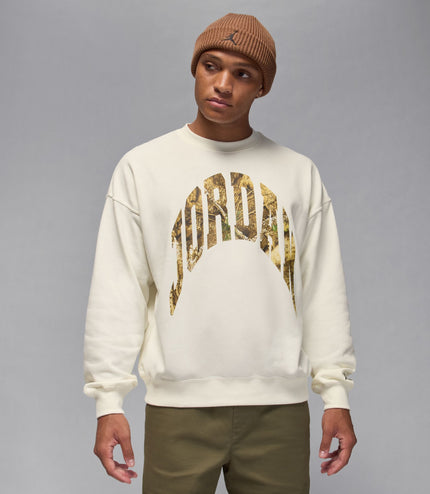 Air Jordan Mens French Terry Realtree Crewneck - Sail