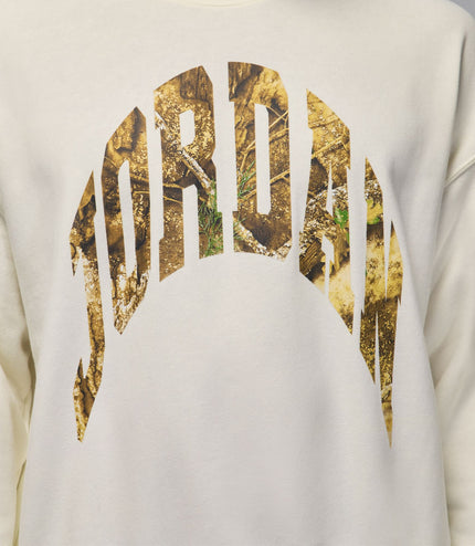 Air Jordan Mens French Terry Realtree Crewneck - Sail
