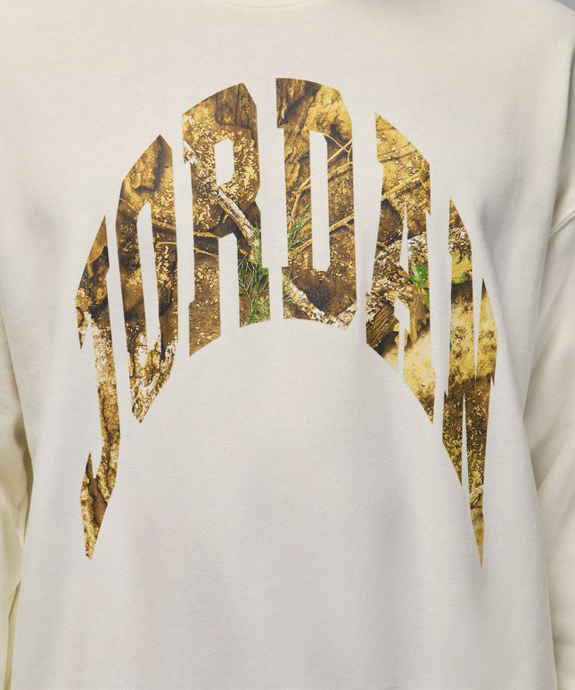 Air Jordan Mens French Terry Realtree Crewneck - Sail