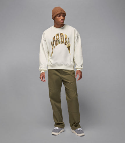Air Jordan Mens French Terry Realtree Crewneck - Sail
