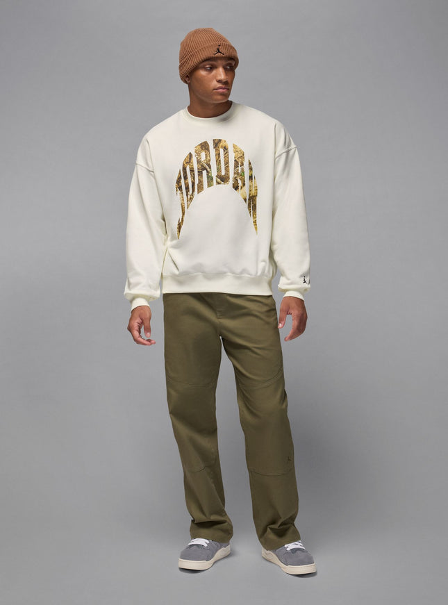 Air Jordan Mens French Terry Realtree Crewneck - Sail