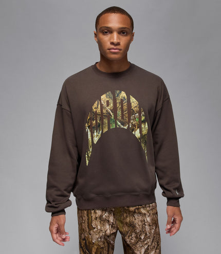 Air Jordan Mens French Terry Realtree Crewneck - Baroque Brown