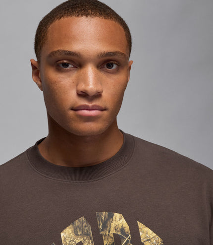 Air Jordan Mens French Terry Realtree Crewneck - Baroque Brown