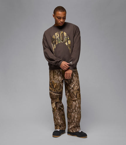 Air Jordan Mens French Terry Realtree Crewneck - Baroque Brown