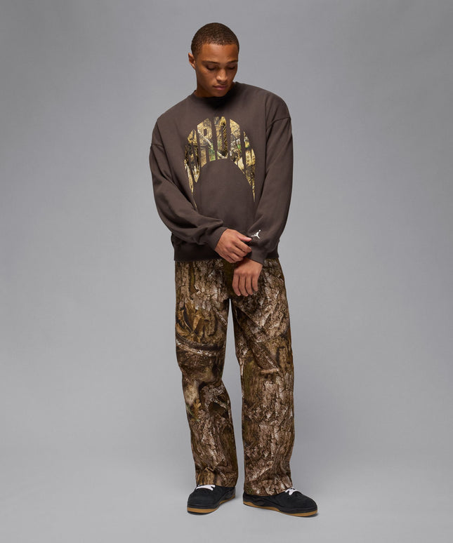 Air Jordan Mens French Terry Realtree Crewneck - Baroque Brown