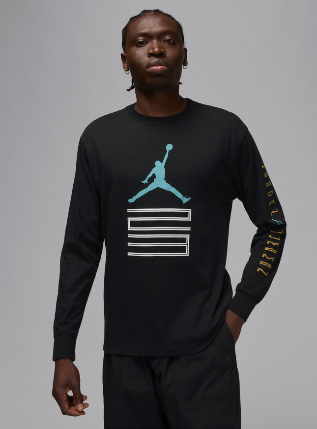Air Jordan Mens Gamma Long Sleeve - Black