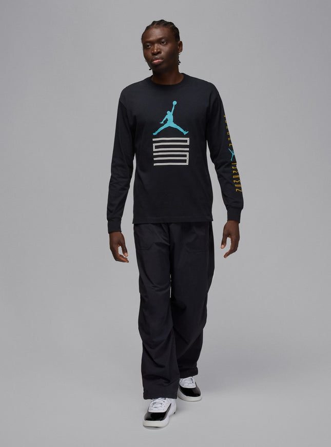 Air Jordan Mens Gamma Long Sleeve - Black