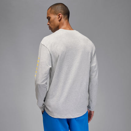 Air Jordan Mens Gamma Long Sleeve - Heather Grey