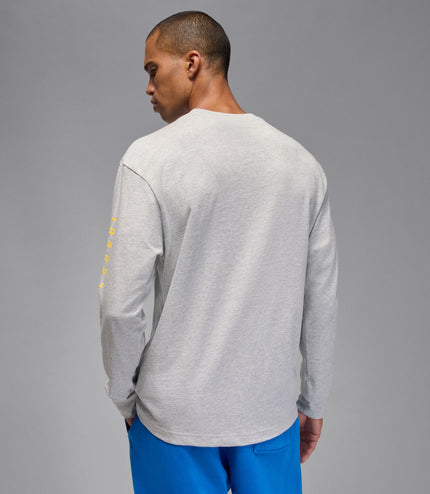 Air Jordan Mens Gamma Long Sleeve - Heather Grey