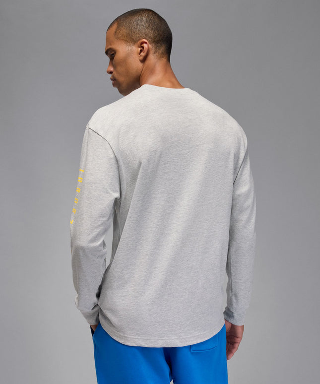 Air Jordan Mens Gamma Long Sleeve - Heather Grey