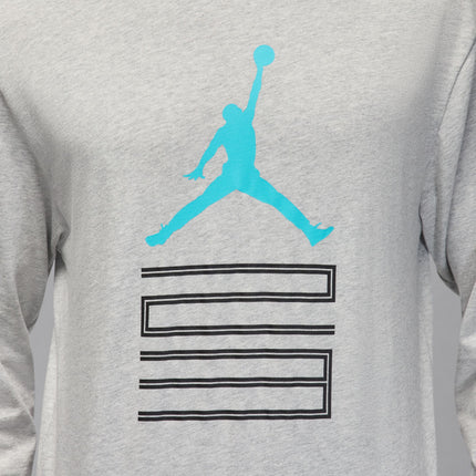 Air Jordan Mens Gamma Long Sleeve - Heather Grey