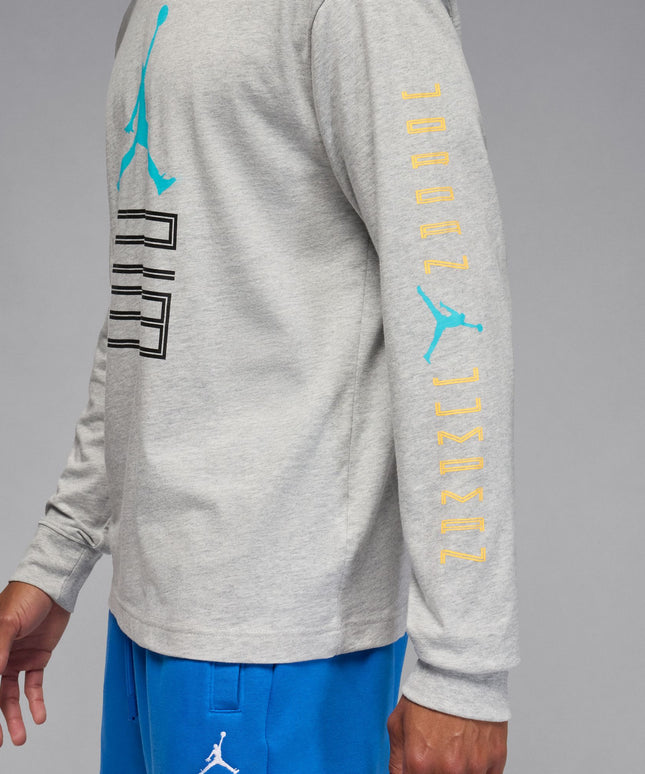 Air Jordan Mens Gamma Long Sleeve - Heather Grey