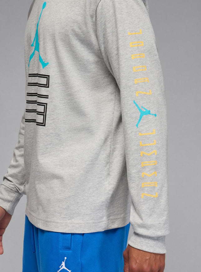 Air Jordan Mens Gamma Long Sleeve - Heather Grey