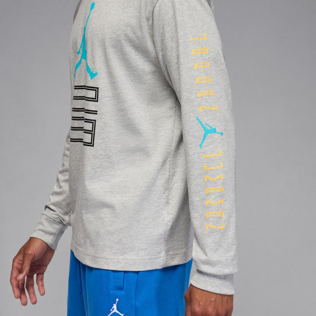 Air Jordan Mens Gamma Long Sleeve - Heather Grey