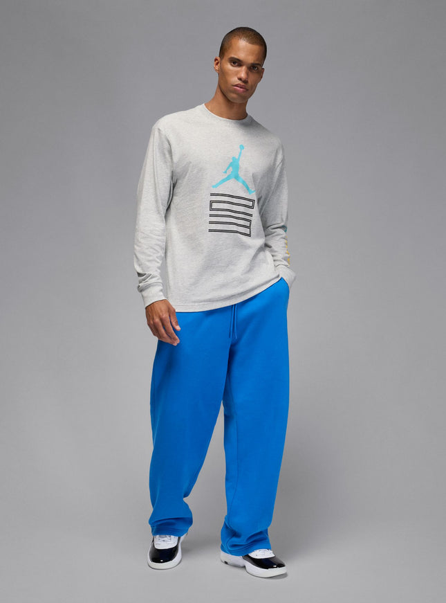 Air Jordan Mens Gamma Long Sleeve - Heather Grey