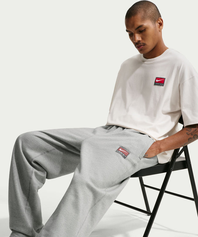 Nike Mens Solo Swoosh Joggers - Grey/White