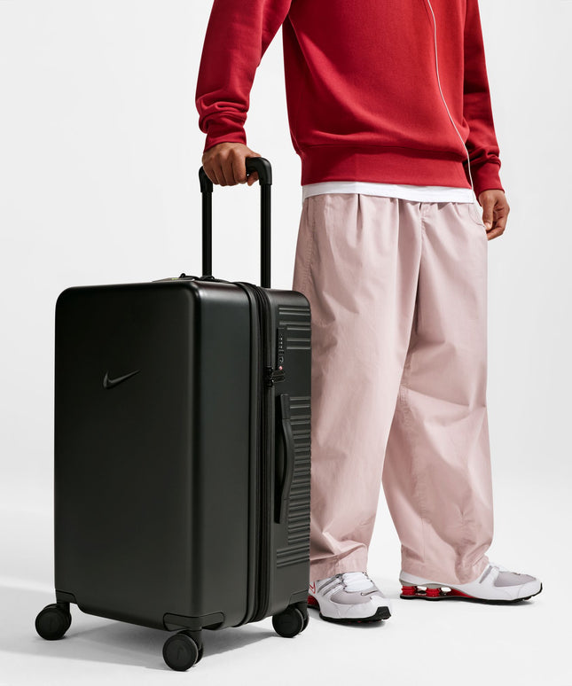 Nike Adult Medium Checked Luggage - Black