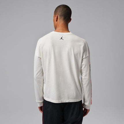 Air Jordan Mens Black Cat Long Sleeve - Cream