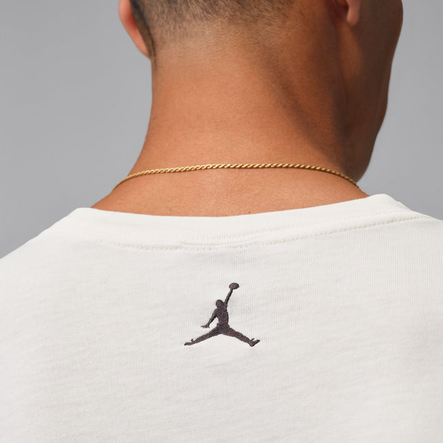 Air Jordan Mens Black Cat Long Sleeve - Cream